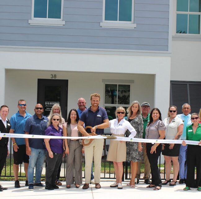 Christian Domeck cuts the ribbon at D.R. Horton's Sailfish Cay community in Stuart