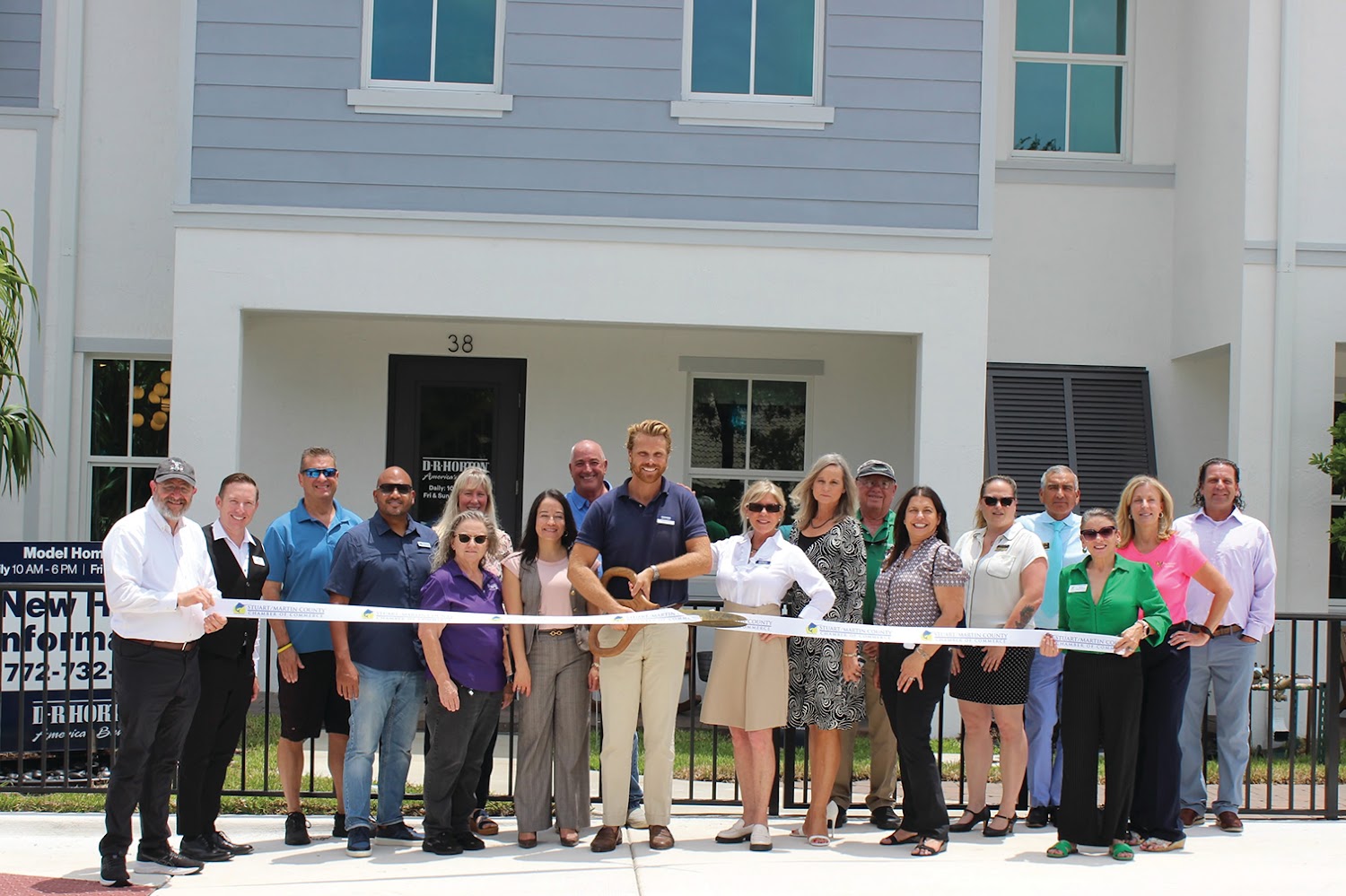 Christian Domeck cuts the ribbon at D.R. Horton's Sailfish Cay community in Stuart
